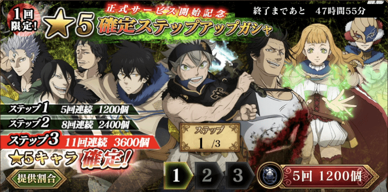ステップアップガチャ