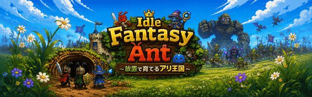 IdleFantasyAnt〜放置で育てるアリ王国〜 メインビジュアル