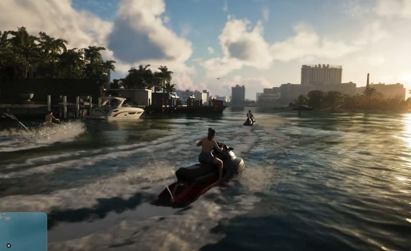 GTAのビスケーン湾周辺の水路