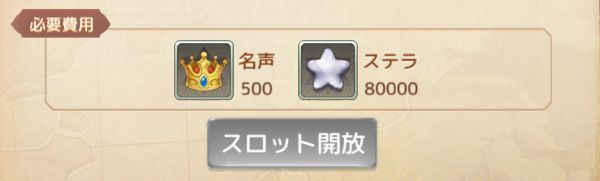 装備のスロット