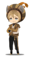 デフォルメラギー(マスカレードドレス)デフォルメイラスト