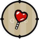 ハートのキャンディ