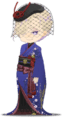 デフォルメヴィル(新春の衣)デフォルメイラスト