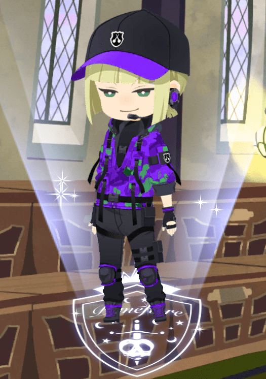 デフォルメルーク(ビーンズ・カモ)デフォルメイラスト