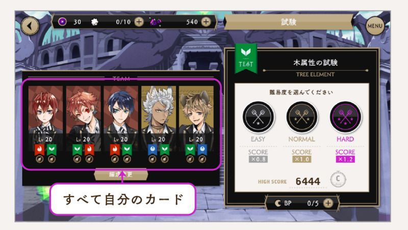 サポートカードは編成に加えられません