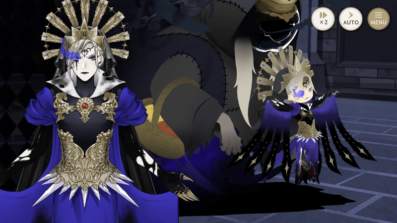 暗躍サーバント！のバトル画面