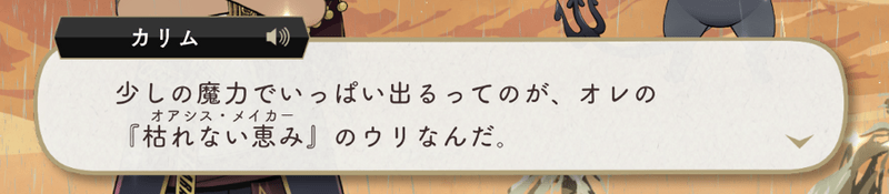 カリムのユニーク魔法