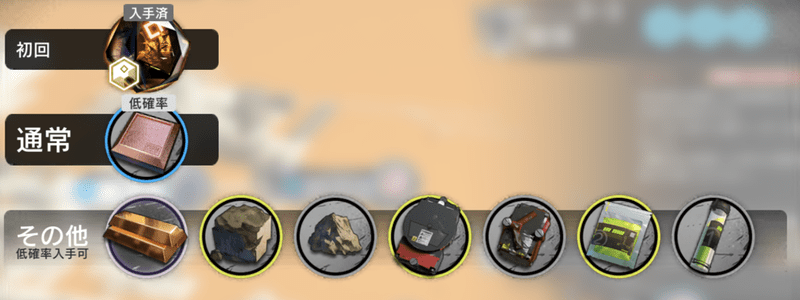 ドロップアイテム