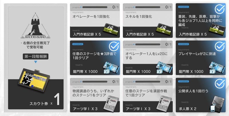 初心者ミッション第一段階