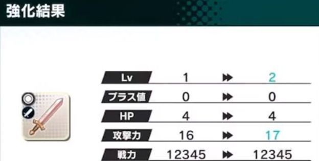 武器を強化画面