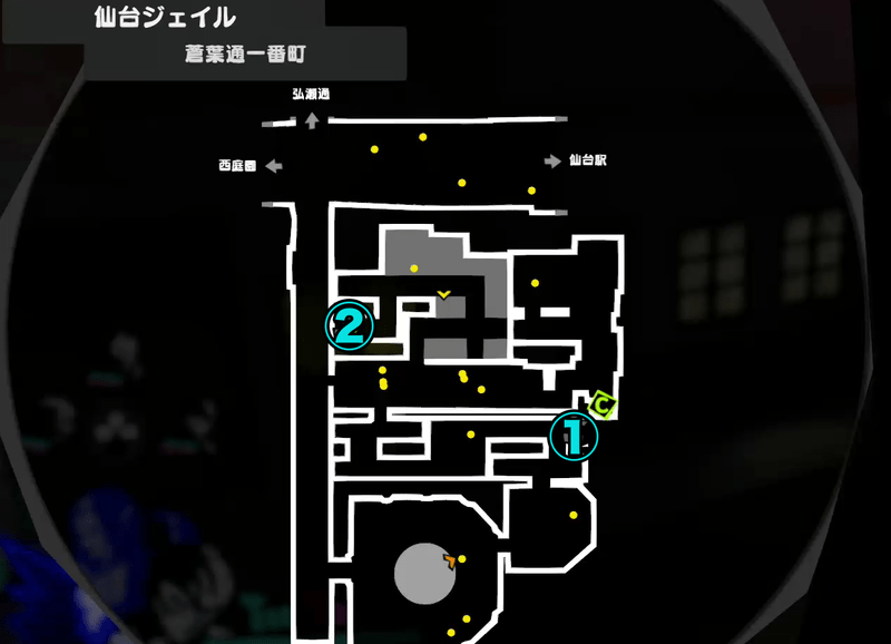 蒼葉通一番町MAP