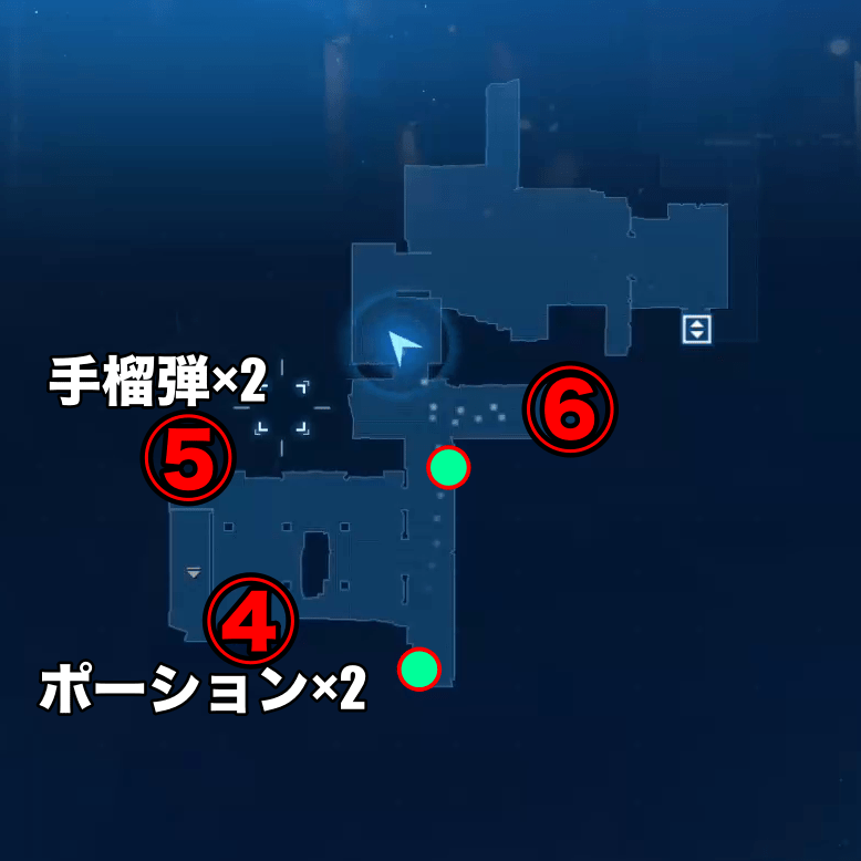進入路を進むMAP2