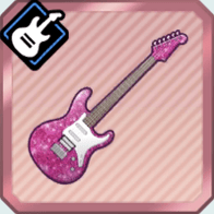 レッドラメのギター