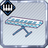 雲柄のキーボード