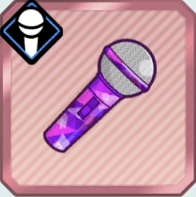 紫ホログラムのハンドマイク