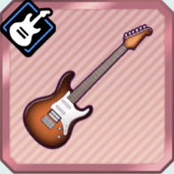 黒チークのギター