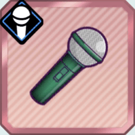 黒チークのハンドマイク