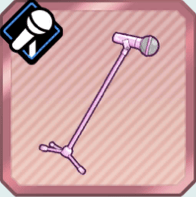 ピンクパールのスタンドマイク