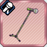 黒緑マーブルのスタンドマイク