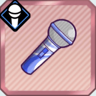 白青マーブルのハンドマイク