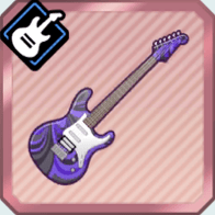 黒紫マーブルのギター