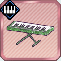 グリーンラメのキーボード