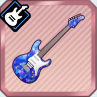 青ホログラムのギター