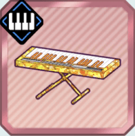 黄ホログラムのキーボード