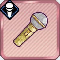 イエローラメのハンドマイク