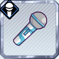 雲柄のハンドマイク