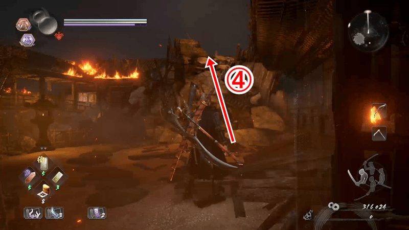 燃え落つ焔攻略チャート2-4