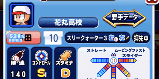 組んだデッキで選手を育成する