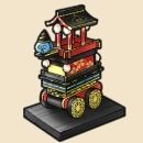 高山祭の屋台の置物