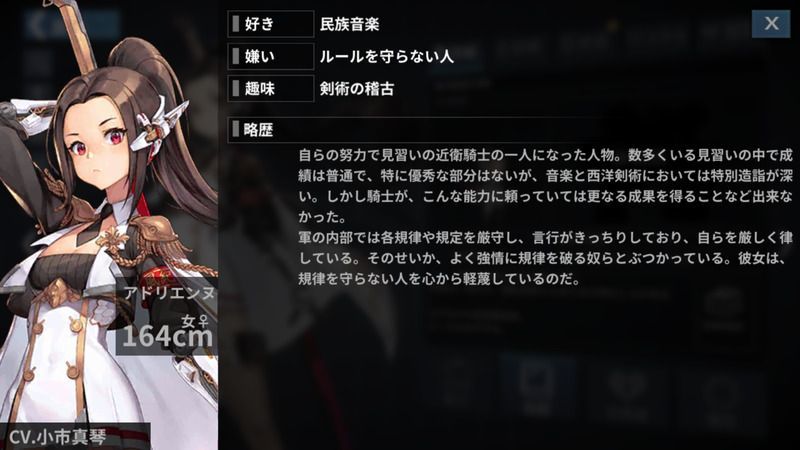 アドリエンヌ性能評価まとめ