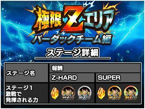 極限Zエリア「バーダックチーム