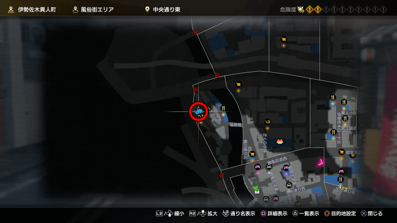 スナック街エリアMAP