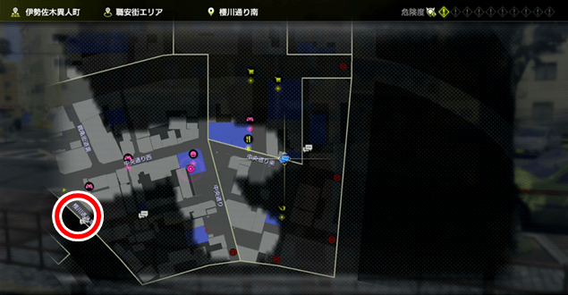 櫻川通り南で「陣内」に話しかける