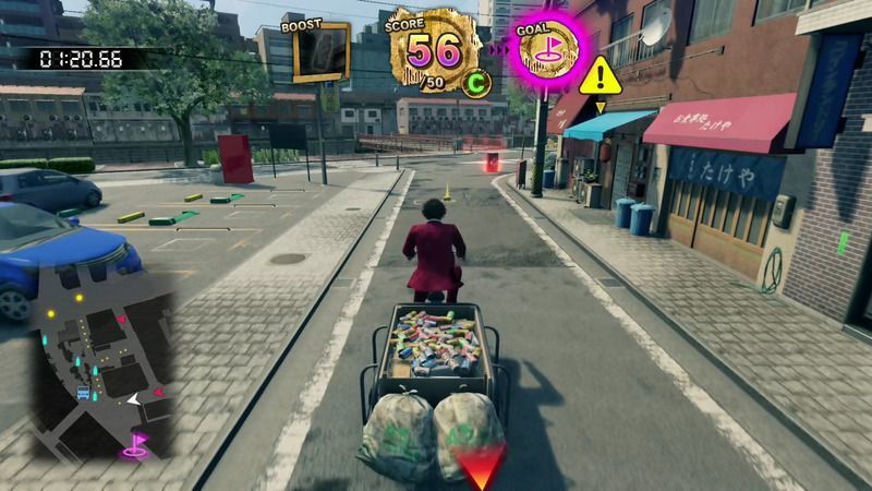 サバイバル缶拾いのプレイ画面