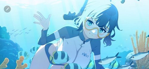 水着サキのメモリアルロビー画像