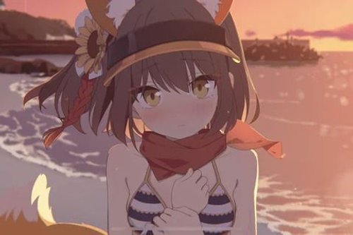 ブルアカ 水着イズナ 30cm前後 出来いいです()（大野つくよ