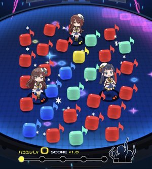 1色を多く消す事でスコアがアップする！