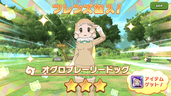 ガチャでフレンズを引き当てる