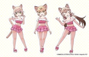 にゃんともキュートな水遊び衣装
