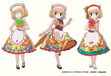 オオセンザンコウのカフェ制服