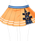 チアオレンジスカート