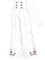 シンプル白ラッパズボン