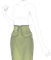 カーキタイトスカート
