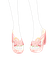 桃のはんなりヒール下駄