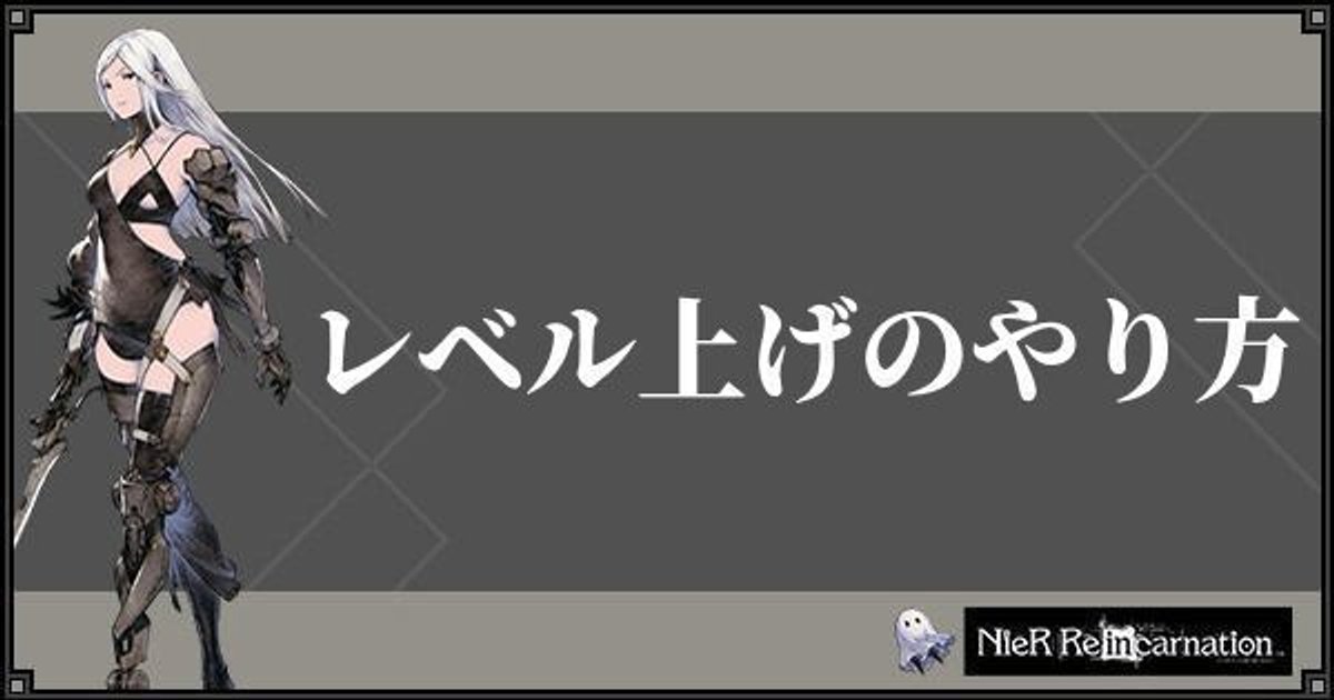 ニーアリィンカーネーション キャラレベル上げの効率的なやり方 ニーアリィンカネ攻略wiki Gamerch