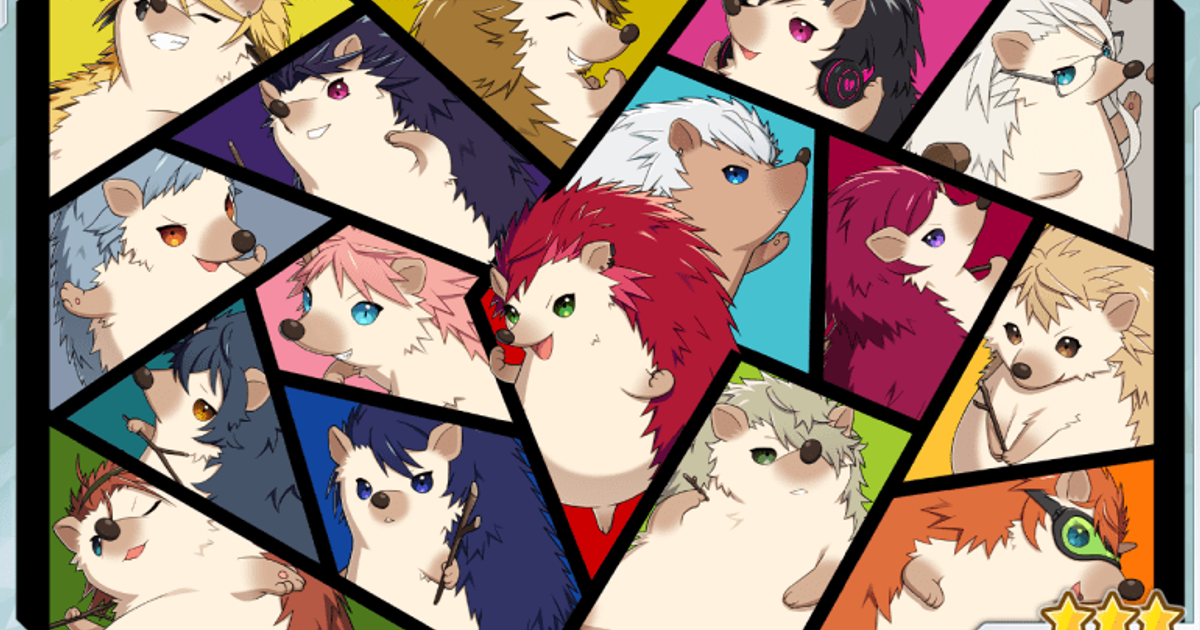 エリオスR HALINES HEDGEHOG HEROES 受注 全種類セット 受注生産】HALINES Hedgehog Heroes アクリルキーリング